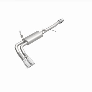 Chevrolet Silverado Performance Exhaust - Same Side Before Passenger Rear Tire - Magnaflow - Street Series Cat-Back - Polished - 2014