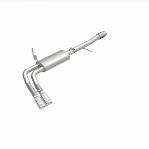 Chevrolet Silverado Performance Exhaust - Same Side Before Passenger Rear Tire - Magnaflow - Street Series Cat-Back - Polished - 2014