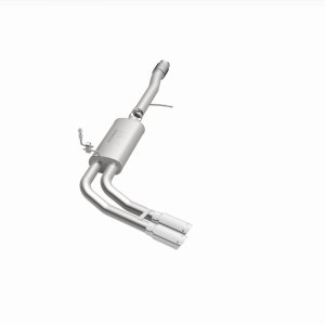 Chevrolet Silverado Performance Exhaust - Same Side Before Passenger Rear Tire - Magnaflow - Street Series Cat-Back - Polished - 2014