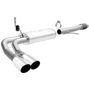 Chevrolet Silverado Performance Exhaust - Same Side Before Passenger Rear Tire - Magnaflow - Street Series Cat-Back - Polished - 2014
