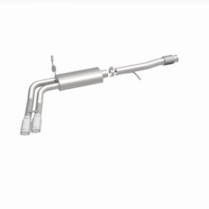 Chevrolet Silverado Performance Exhaust - Same Side Before Passenger Rear Tire - Magnaflow - Street Series Cat-Back - Polished - 2014