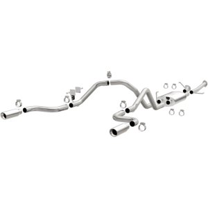 Toyota Tundra Performance Exhaust - Rear - Magnaflow - Street Series Cat Back, Dual Split Rear Exit - Polished - `14-`21 Toyota Tundra Performance Exhaust - Rear - Magnaflow - Street Series Cat Back, Dual Split Rear Exit - Polished - `14-`21