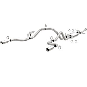 Toyota Tundra Performance Exhaust - Rear - Magnaflow - Street Series Cat Back, Dual Split Rear Exit - Polished - `14-`21