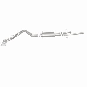 Toyota Tundra Performance Exhaust - Dual Same Side Behind Passenger Rear Tire - Magnaflow - Street Series Cat-Back, 15306 - Polished - `14-`21
