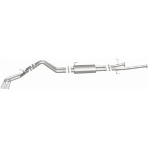 Toyota Tundra Performance Exhaust - Dual Same Side Behind Passenger Rear Tire - Magnaflow - Street Series Cat-Back, 15306 - Polished - `14-`21