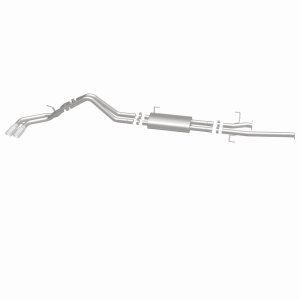 Toyota Tundra Performance Exhaust - Dual Same Side Behind Passenger Rear Tire - Magnaflow - Street Series Cat-Back, 15306 - Polished - `14-`21