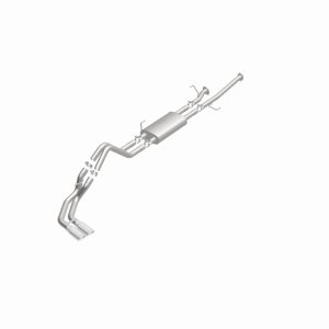 Toyota Tundra Performance Exhaust - Dual Same Side Behind Passenger Rear Tire - Magnaflow - Street Series Cat-Back, 15306 - Polished - `14-`21
