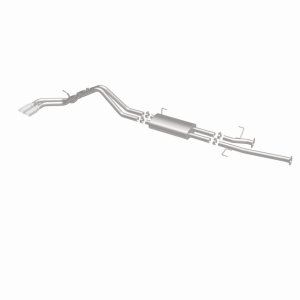 Toyota Tundra Performance Exhaust - Dual Same Side Behind Passenger Rear Tire - Magnaflow - Street Series Cat-Back, 15306 - Polished - `14-`21