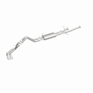 Toyota Tundra Performance Exhaust - Dual Same Side Behind Passenger Rear Tire - Magnaflow - Street Series Cat-Back, 15306 - Polished - `14-`21