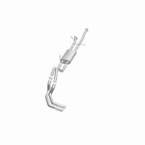 Toyota Tundra Performance Exhaust - Dual Same Side Behind Passenger Rear Tire - Magnaflow - Street Series Cat-Back, 15306 - Polished - `14-`21