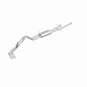 Toyota Tundra Performance Exhaust - Dual Same Side Behind Passenger Rear Tire - Magnaflow - Street Series Cat-Back, 15306 - Polished - `14-`21