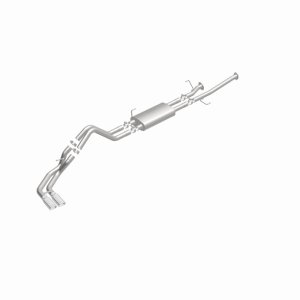 Toyota Tundra Performance Exhaust - Dual Same Side Behind Passenger Rear Tire - Magnaflow - Street Series Cat-Back, 15306 - Polished - `14-`21