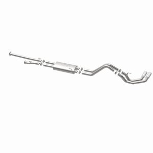 Toyota Tundra Performance Exhaust - Dual Same Side Behind Passenger Rear Tire - Magnaflow - Street Series Cat-Back, 15306 - Polished - `14-`21
