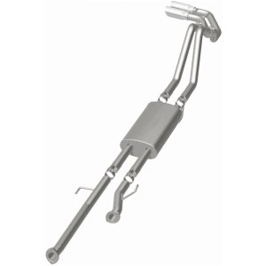 Toyota Tundra Performance Exhaust - Dual Same Side Behind Passenger Rear Tire - Magnaflow - Street Series Cat-Back, 15306 - Polished - `14-`21