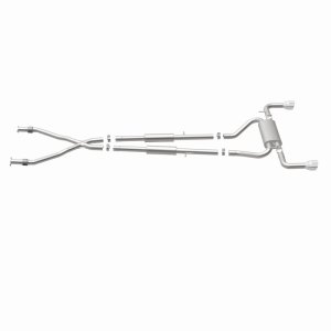 INFINITI Q50 Performance Exhaust - Rear - Magnaflow - Cat Back, Dual Split Rear Exit, Street Series - Polished - `14-`24