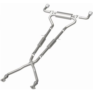 INFINITI Q50 Performance Exhaust - Rear - Magnaflow - Cat Back, Dual Split Rear Exit, Street Series - Polished - `14-`24