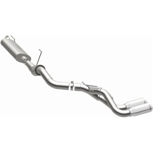 Ram 2500 Performance Exhaust - Dual Same Side Behind Passenger Rear Tire - Magnaflow - Cat Back Street Series - Polished - `14-`25