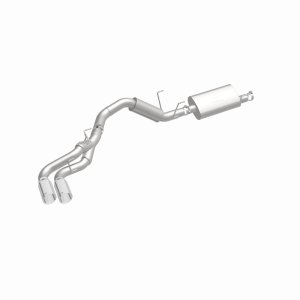 Ram 2500 Performance Exhaust - Dual Same Side Behind Passenger Rear Tire - Magnaflow - Cat Back Street Series - Polished - `14-`25