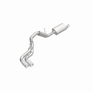 Ram 2500 Performance Exhaust - Dual Same Side Behind Passenger Rear Tire - Magnaflow - Cat Back Street Series - Polished - `14-`25