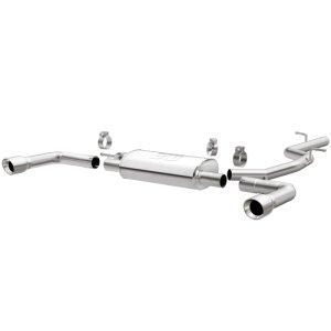 Audi A3 Quattro Performance Exhaust - Dual Split Rear Exit - Magnaflow - Touring Cat-Back - Polished - `15-`20