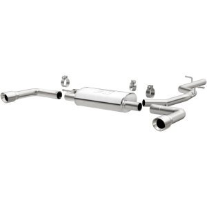 Audi A3 Quattro Performance Exhaust - Dual Split Rear Exit - Magnaflow - Touring Cat-Back - Polished - `15-`20