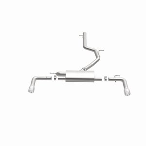 Audi A3 Quattro Performance Exhaust - Dual Split Rear Exit - Magnaflow - Touring Cat-Back - Polished - `15-`20