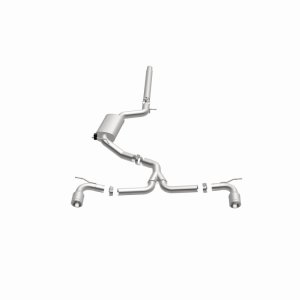 Volkswagen GTI Performance Exhaust - Magnaflow - Cat Back, Dual Split Rear Exit - Polished - `15-`17