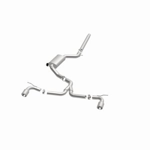 Volkswagen GTI Performance Exhaust - Magnaflow - Cat Back, Dual Split Rear Exit - Polished - `15-`17