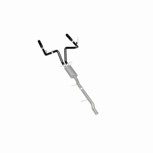 Chevrolet Silverado Performance Exhaust - Rear - Magnaflow - Street Series Black Cat-Back - Black - `10-`13