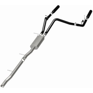 Chevrolet Silverado Performance Exhaust - Rear - Magnaflow - Street Series Black Cat-Back - Black - `10-`13