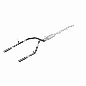 Chevrolet Silverado Performance Exhaust - Rear - Magnaflow - Street Series Black Cat-Back - Black - `10-`13