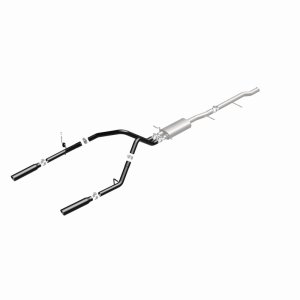 Chevrolet Silverado Performance Exhaust - Rear - Magnaflow - Street Series Black Cat-Back - Black - `10-`13