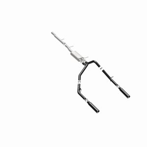 Chevrolet Silverado Performance Exhaust - Rear - Magnaflow - Street Series Black Cat-Back - Black - `10-`13