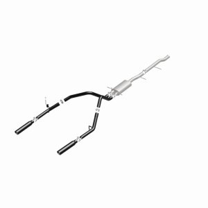 GMC Sierra Performance Exhaust - Rear - Magnaflow - Street Series Black Cat-Back - Black - `10-`13