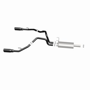 Dodge Ram 1500 Performance Exhaust - Dual Spilt Rear Exit - Magnaflow - Street Series Cat Back - Black - `09-`15