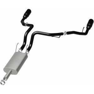 Dodge Ram 1500 Performance Exhaust - Dual Spilt Rear Exit - Magnaflow - Street Series Cat Back - Black - `09-`15