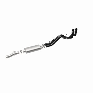 Ford F-150 Performance Exhaust - Magnaflow - Cat Back, Dual Same Side Exit, Street Series - Black - `10-`14