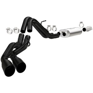 Ford F-150 Performance Exhaust - Magnaflow - Cat Back, Dual Same Side Exit, Street Series - Black - `10-`14