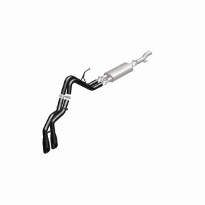 Ford F-150 Performance Exhaust - Magnaflow - Cat Back, Dual Same Side Exit, Street Series - Black - `10-`14