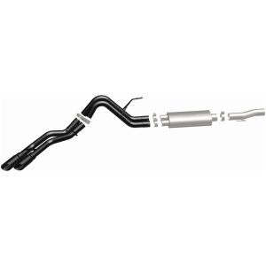 Ford F-150 Performance Exhaust - Magnaflow - Cat Back, Dual Same Side Exit, Street Series - Black - `10-`14