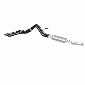 Ford F-150 Performance Exhaust - Magnaflow - Cat Back, Dual Same Side Exit, Street Series - Black - `10-`14