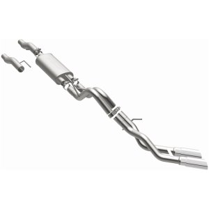 Ford F-150 Performance Exhaust - Dual Same Side Behind Passenger Rear Tire - Magnaflow - Street Series Cat-Back - Polished - `11-`14 Ford F-150 Performance Exhaust - Dual Same Side Behind Passenger Rear Tire - Magnaflow - Street Series Cat-Back - Polished - `11-`14