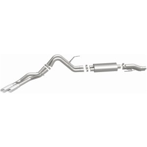 Ford F-150 Performance Exhaust - Dual Same Side Behind Passenger Rear Tire - Magnaflow - Street Series Cat-Back - Polished - `11-`14 Ford F-150 Performance Exhaust - Dual Same Side Behind Passenger Rear Tire - Magnaflow - Street Series Cat-Back - Polished - `11-`14