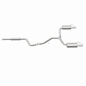 Buick Regal Performance Exhaust - Rear - Magnaflow - Street Series Cat-Back, Dual Split Rear Exit, Stainless Steel - Polished - `11-`17