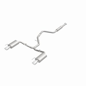 Buick Regal Performance Exhaust - Rear - Magnaflow - Street Series Cat-Back, Dual Split Rear Exit, Stainless Steel - Polished - `11-`17