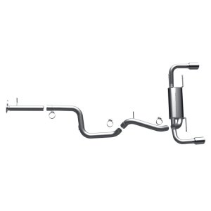 Mazda Mazda 3 Performance Exhaust - Dual Split Rear - Magnaflow - Street Series Cat-Back - Polished - `10-`13