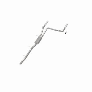 Chevrolet Silverado Performance Exhaust - Rear - Magnaflow - Street Series Cat Back - Polished - `10-`27