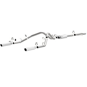 Chevrolet Silverado Performance Exhaust - Rear - Magnaflow - Street Series Cat Back - Polished - `10-`27