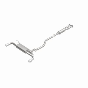 Land Rover LR2 Performance Exhaust - Rear - Magnaflow - Cat-Back, Touring Series, Dual Split Rear Exit, 2.5 in Mandrel-Bent Piping, 2 Straight-Through Mufflers, 3.5 in Polished Double-Wall Angle-Cut Tips, Stainless Steel - Polished - `08-`12