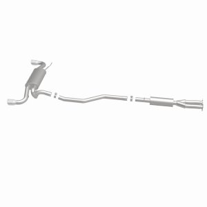 Land Rover LR2 Performance Exhaust - Rear - Magnaflow - Cat-Back, Touring Series, Dual Split Rear Exit, 2.5 in Mandrel-Bent Piping, 2 Straight-Through Mufflers, 3.5 in Polished Double-Wall Angle-Cut Tips, Stainless Steel - Polished - `08-`12